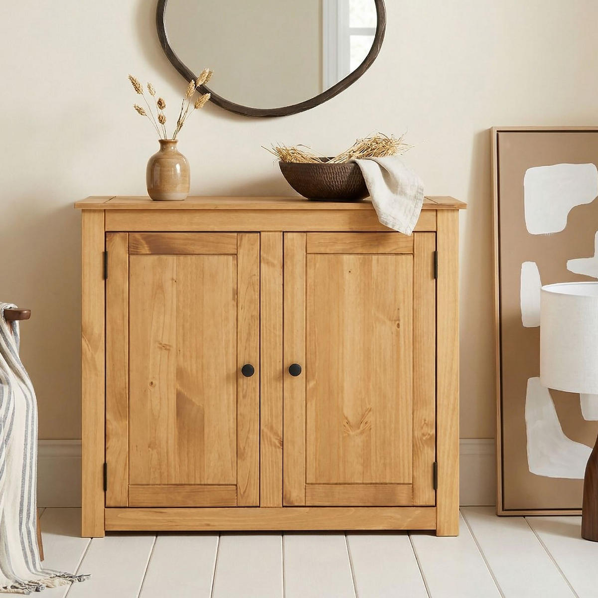 KOMMODE CANCUN - Kieferfarben, Holz (93/80/40cm) - CARO-Möbel