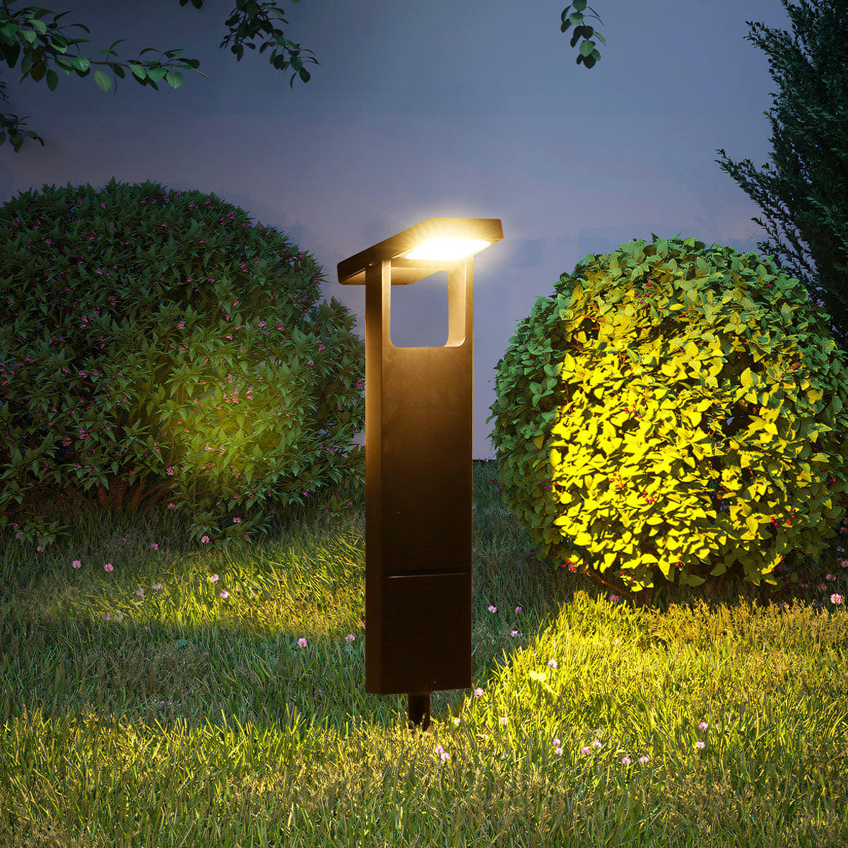 SOLARLEUCHTEN BRITY schwarz - Schwarz, Kunststoff (16.2/2.8/49cm) - Lumisky
