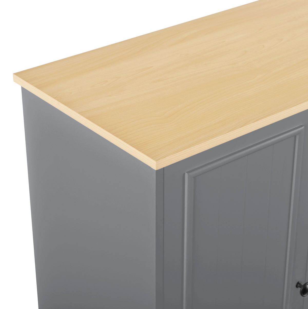 SIDEBOARD 126/40/86 cm grau aus MDF mit Schubladen und Türen - Grau, Holzwerkstoff (40/86/126cm) - OKWISH