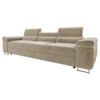 SOFA Torezio 3 - Beige, Holz/Textil (263/90/102cm) - MIRJAN24