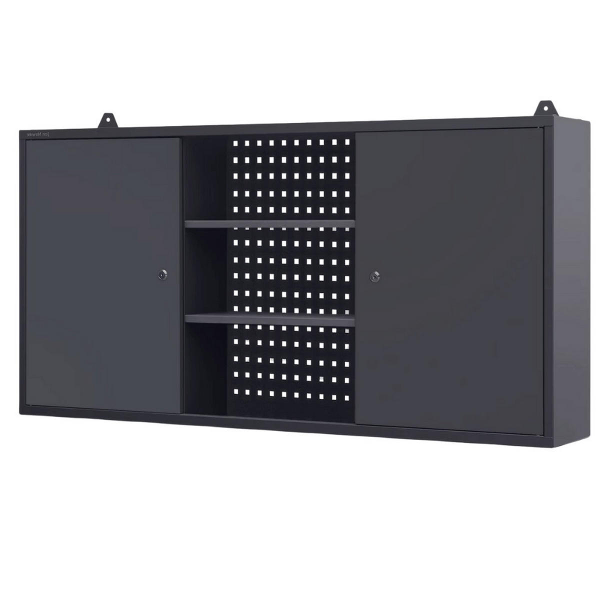 HÄNGESCHRANK Werkstatt abschließbar OLIS 60x120x20cm Anthrazit - Anthrazit, Metall (120/60/20cm) - DELUKE