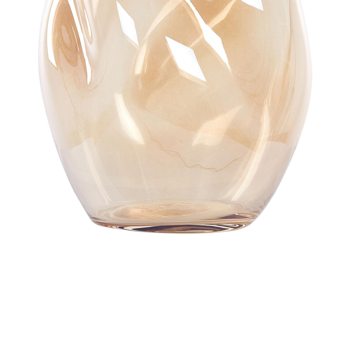 BLUMENVASE Glas orange Gerakini - Orange, Glas (20cm) - Beliani