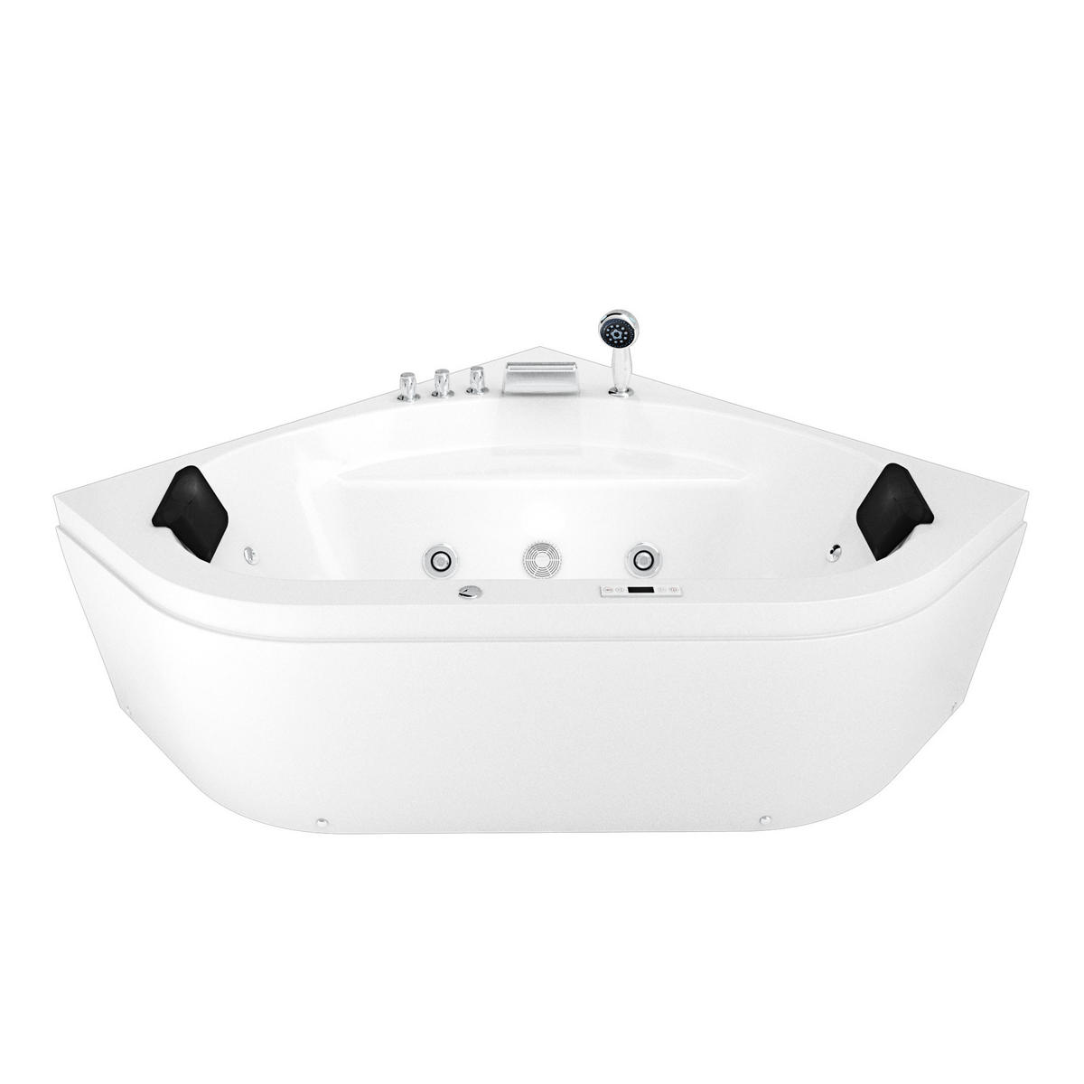 WHIRLPOOL Pool Badewanne Eckwanne W20H-TH 140x140cm - Weiß, Glas/Kunststoff (140/55/140cm) - AcquaVapore by Sandra Jentho