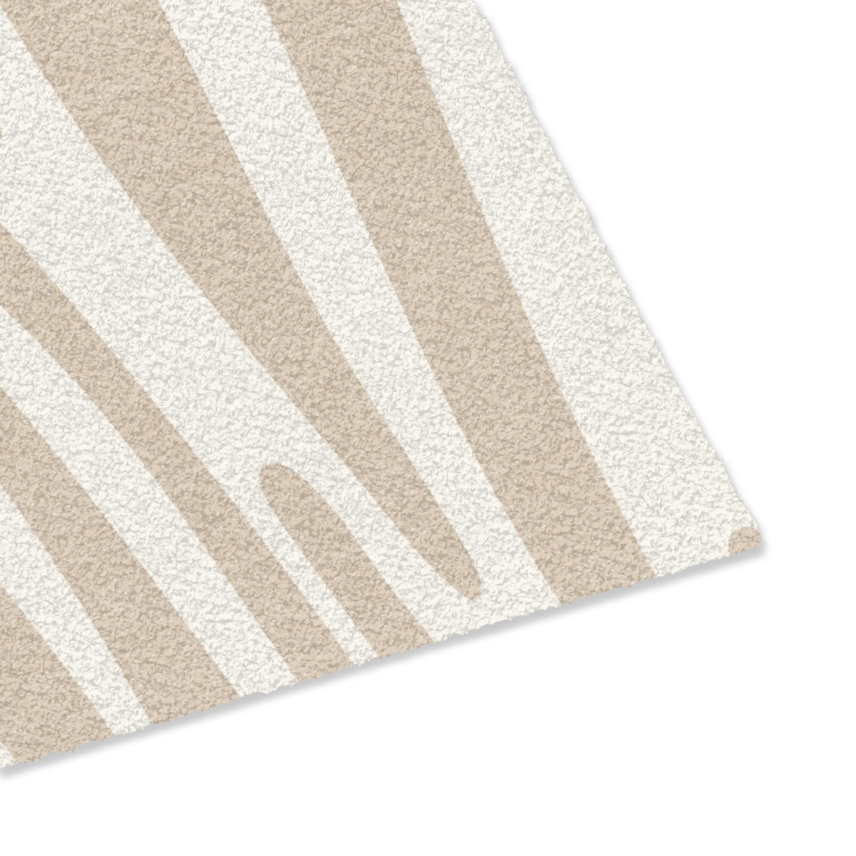 PREPRAŽNIK ZA VRATA Zebramönster - Beige - Vit - Djurmönster 60x40 cm - bež, umetna masa (60/0.4cm) - MuchoWow