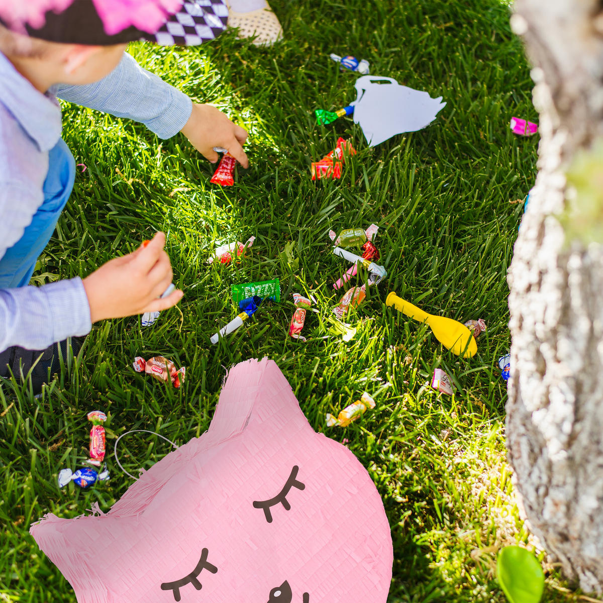 PINATA - Rosa, Papier/Wellpappe (37/34/9cm) - Relaxdays