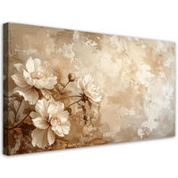 LEINWANDBILD Blumen 120x60cm - Beige, Textil (120/60cm) - Feeby