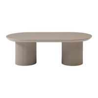COUCHTISCH - 120 cm x 60 cm - holz - taupe Lorimila - Taupe, Holz (60/120/40cm) - Vente-Unique