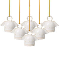 ORNAMENTE ENGEL Winter Glow beige 6er Set - Beige, Keramik (5/7.6/8.9cm) - like.Villeroy & Boch