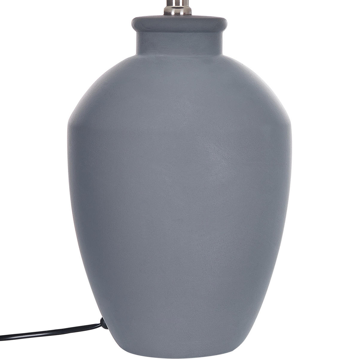 TISCHLAMPE Arcos 33/33/55 cm - Grau, Keramik (33/33/55cm) - Beliani