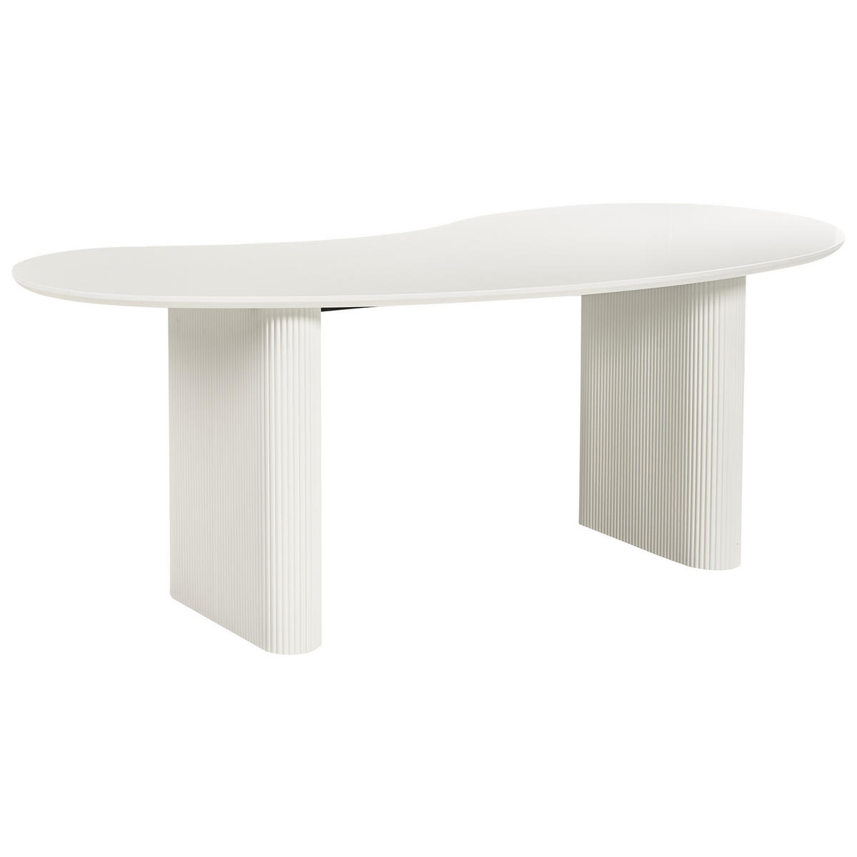 ESSTISCH Weiß 198/93 cm Peery - Weiß, Holzwerkstoff (198/93/76cm) - Beliani