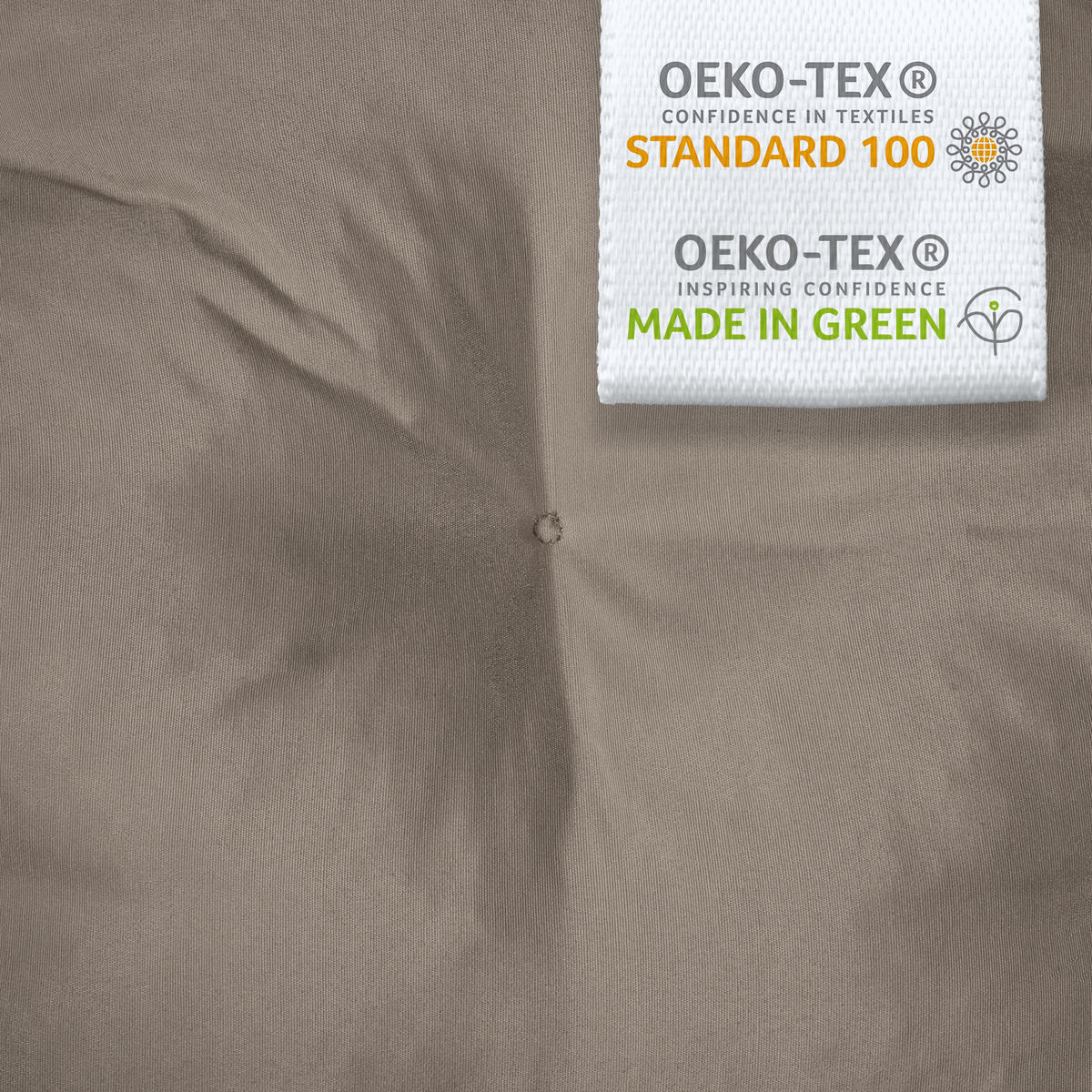 BANKPOLSTER Flair BK 120x50x8cm Taupe - Taupe, Textil (50/100cm) - Beautissu 