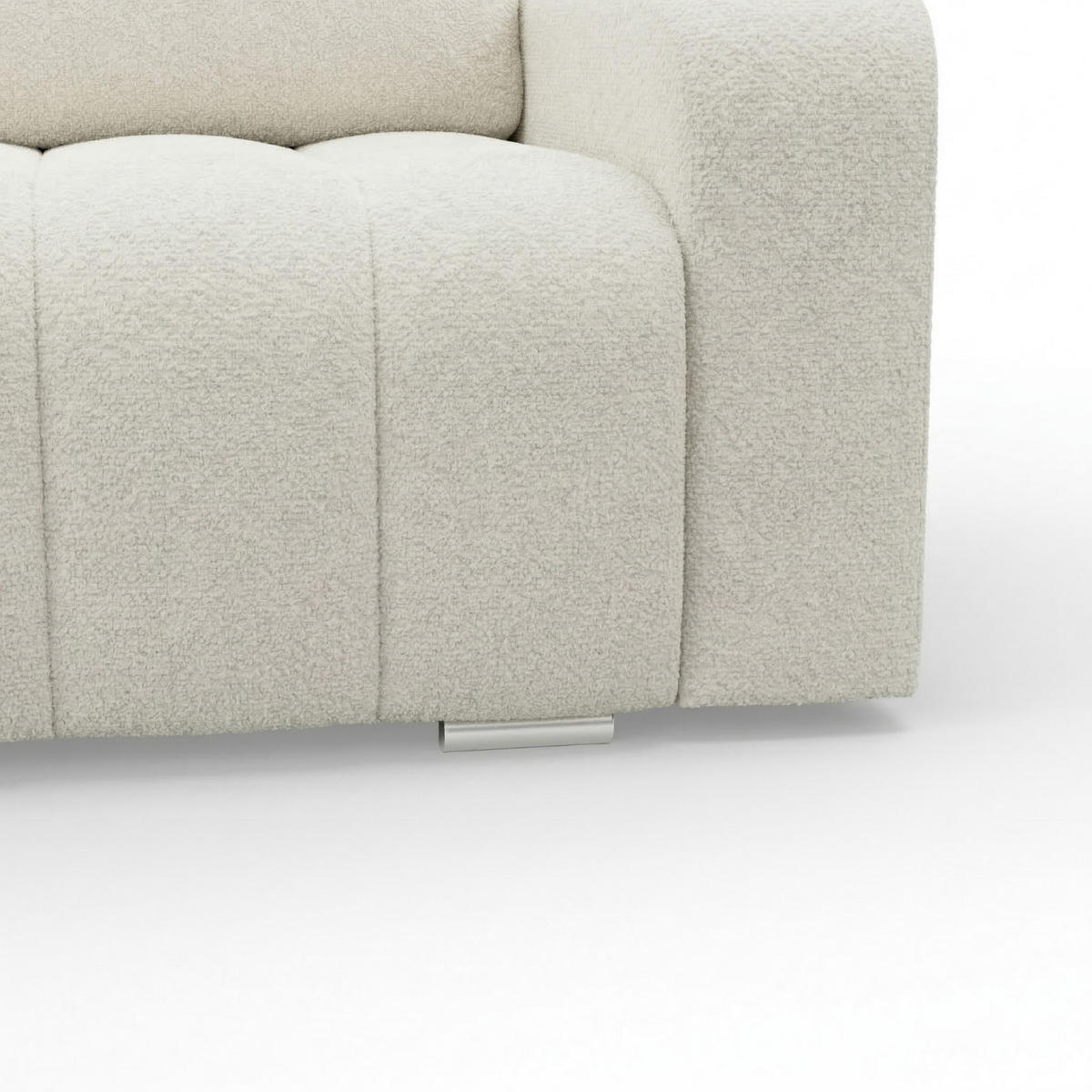 SOFA 3-SITZER MIT SCHLAFFUNKTION ABRIELLE Creme - Creme, Textil (97/87/227cm) - Mebligo