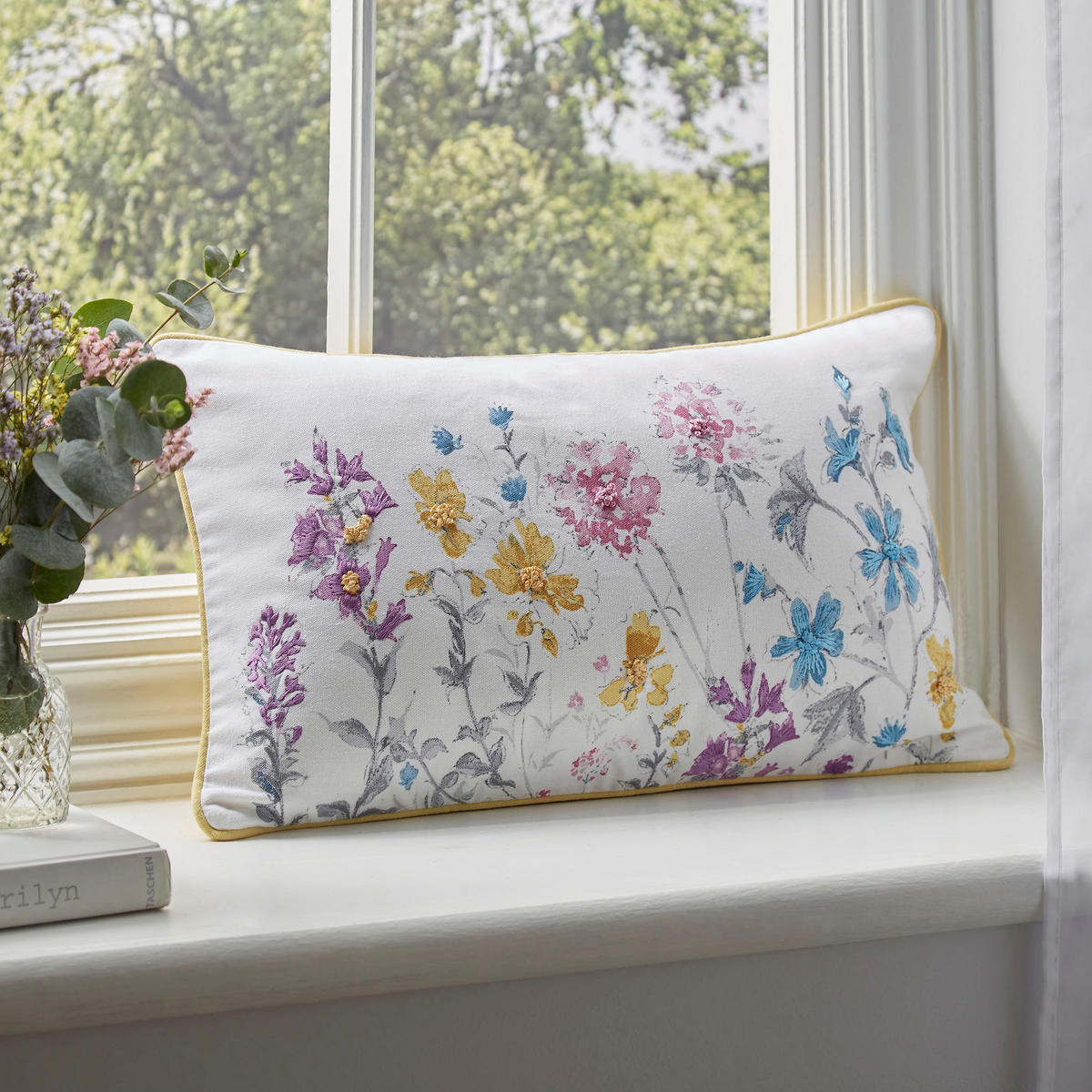 ZIERKISSEN Wild Meadow - Multicolor, Textil (50/30cm) - LAURA ASHLEY