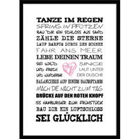 BILD mit Rahmen 51x71 cm Spruch: Motivation - Weiß, Holz (51/71cm) - artissimo