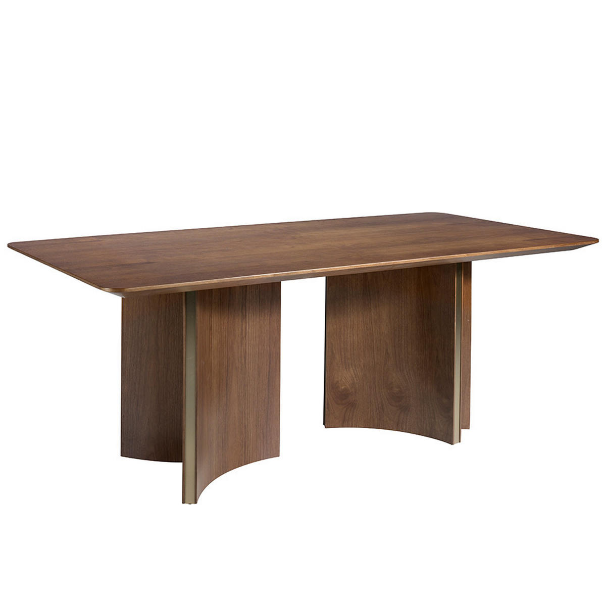 ESSTISCH Schwarz Gold 200/100/76 cm - Goldfarben/Schwarz, Holz (100/200/76cm) - ANGEL CERDA