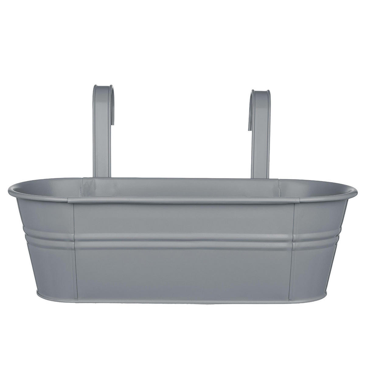 PFLANZTOPF Zinc - Grau, Metall (50/15/20cm) - Butlers