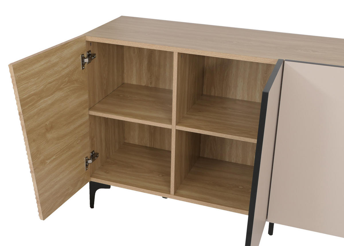 SIDEBOARD Eiche Dekor - Eiche Wotan, Holz (160/80/42cm) - MCW