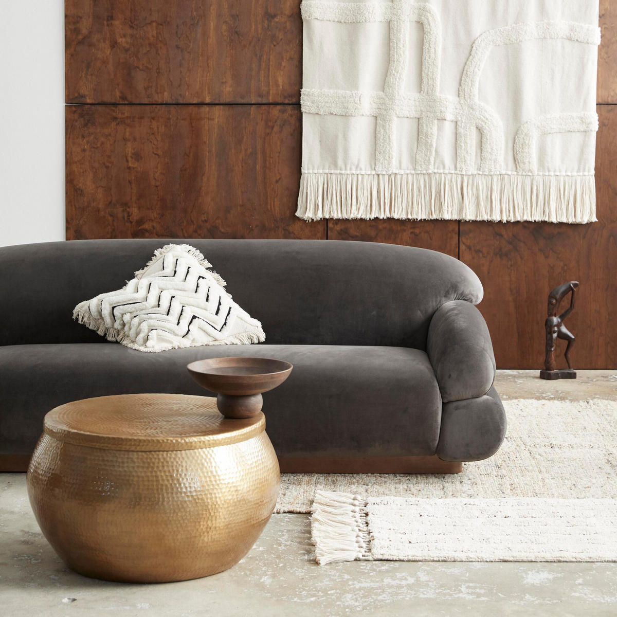 COUCHTISCH AKIA Gold 71x71x42 cm - Goldfarben, Metall (71/71/42cm) - FURNLUX