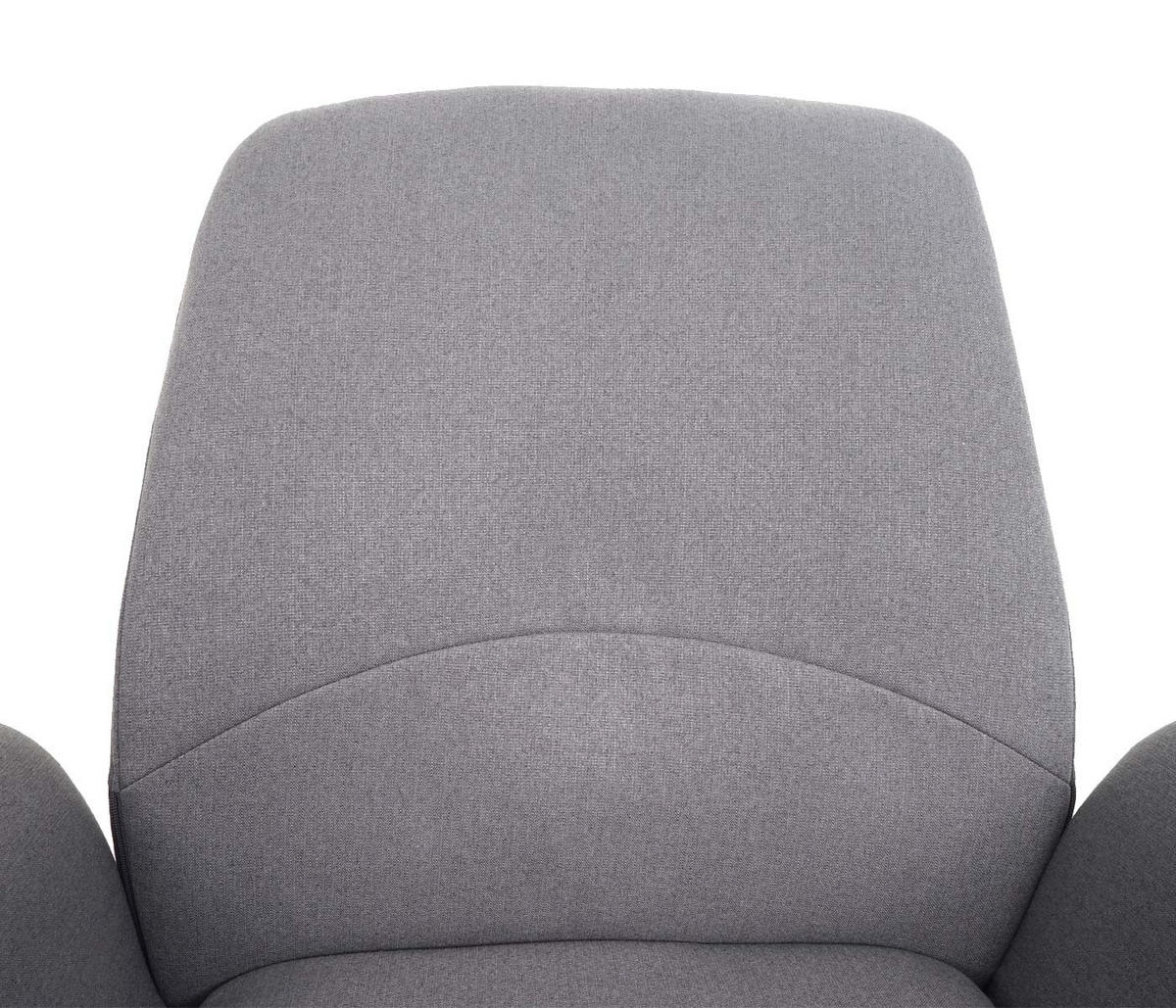 DREHSTUHL HxBxT 99x75x55cm Sitzhöhe 42cm Stoff/Textil mit Armlehne Grau - Grau, Kunststoff (75/99/55cm) - PROREGAL