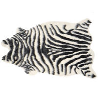 KUNSTFELL-TEPPICH Nambung 90/60 cm - Schwarz, Kunststoff (60/90cm) - Beliani