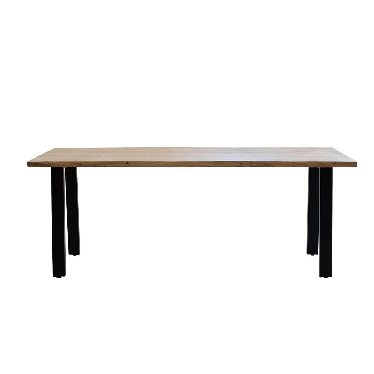ESSTISCH mit Baumkante aus Akazienholz 240 cm, natürlich - Braun, Holz (240/90/77cm) - Giga Meubel