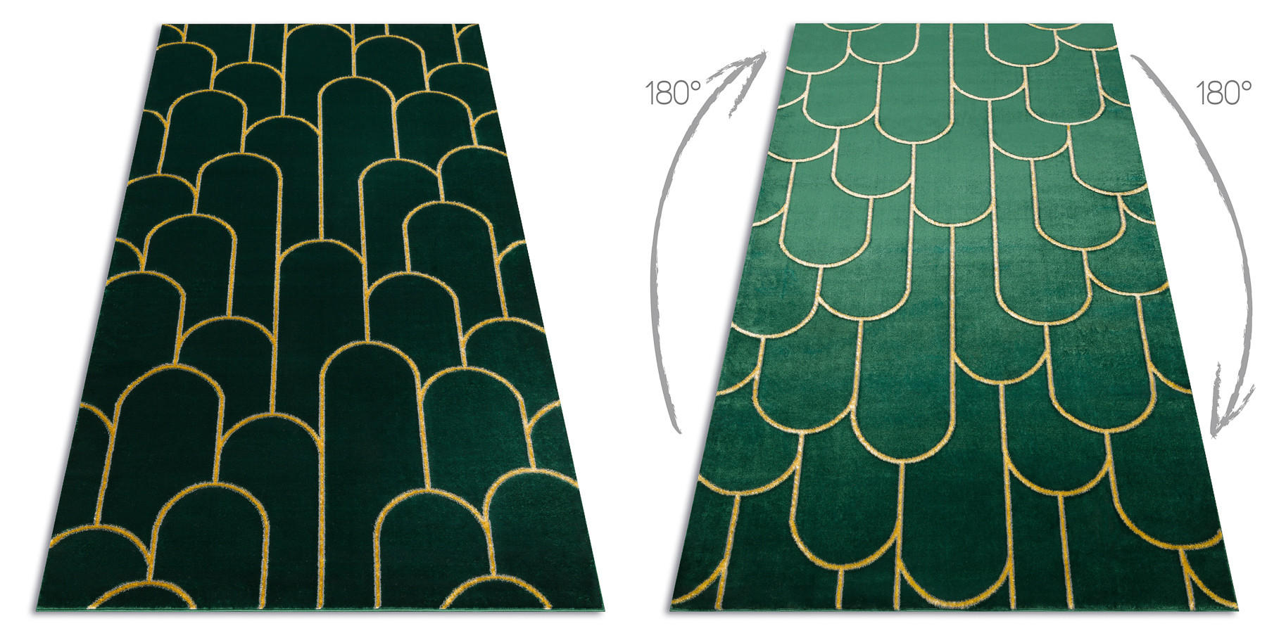 TEPPICH Emerald 120/170 cm - Pastellgrün, Textil (120/170cm) - rugsX
