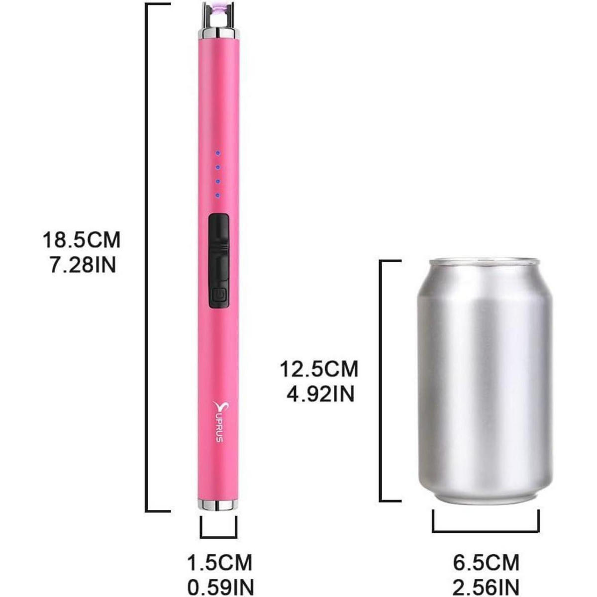 STABFEUERZEUG USB Aufladbar Plasma Pink - Pink, Kunststoff (4.1/1.7/17.7cm)
