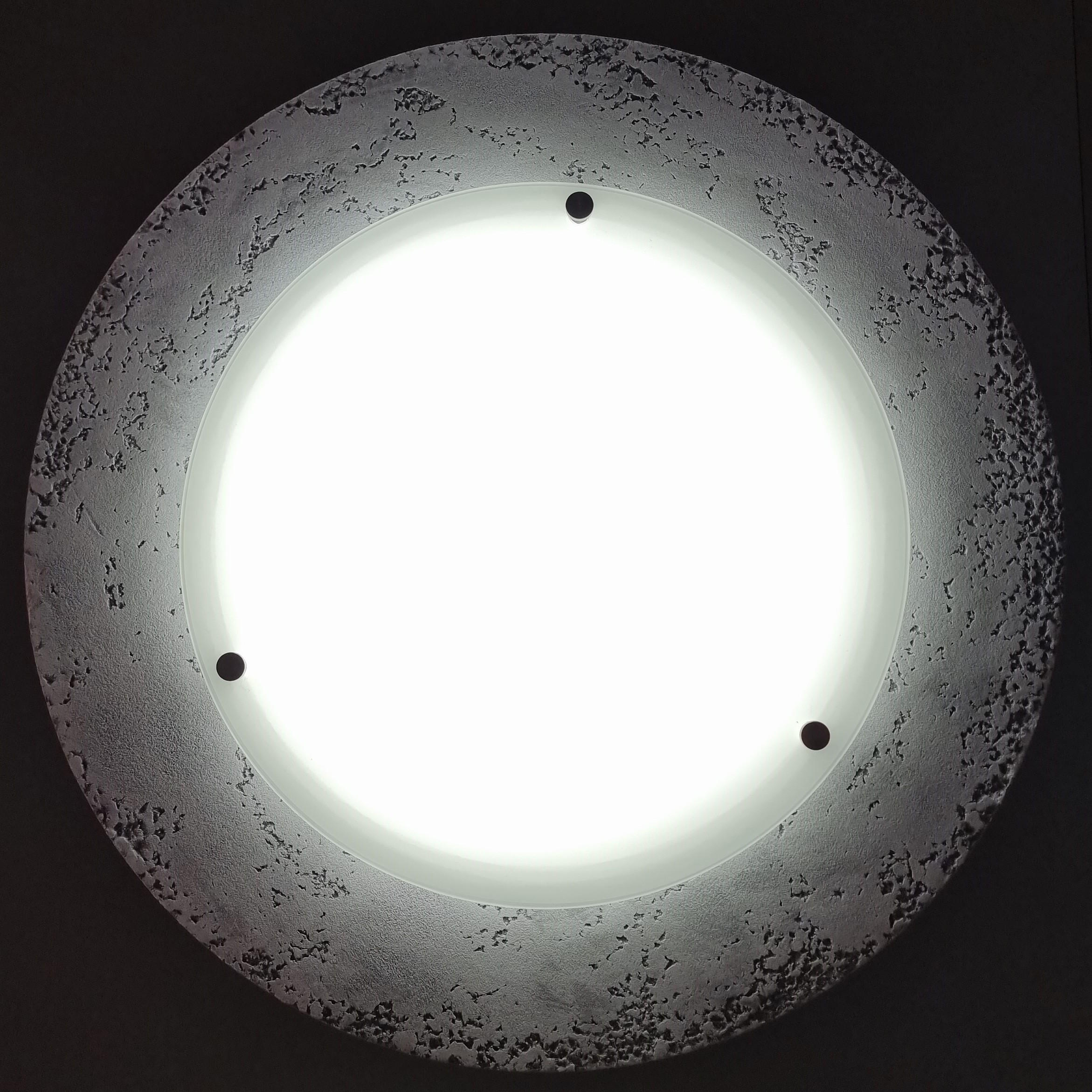 LED-DECKENLEUCHTE - Grau, Metall (45/45/6cm) - Lumicom