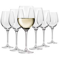 WEISSWEINGLÄSER 6er-Set 430 ML - Transparent, Glas (0.37L) - Krosno Glass