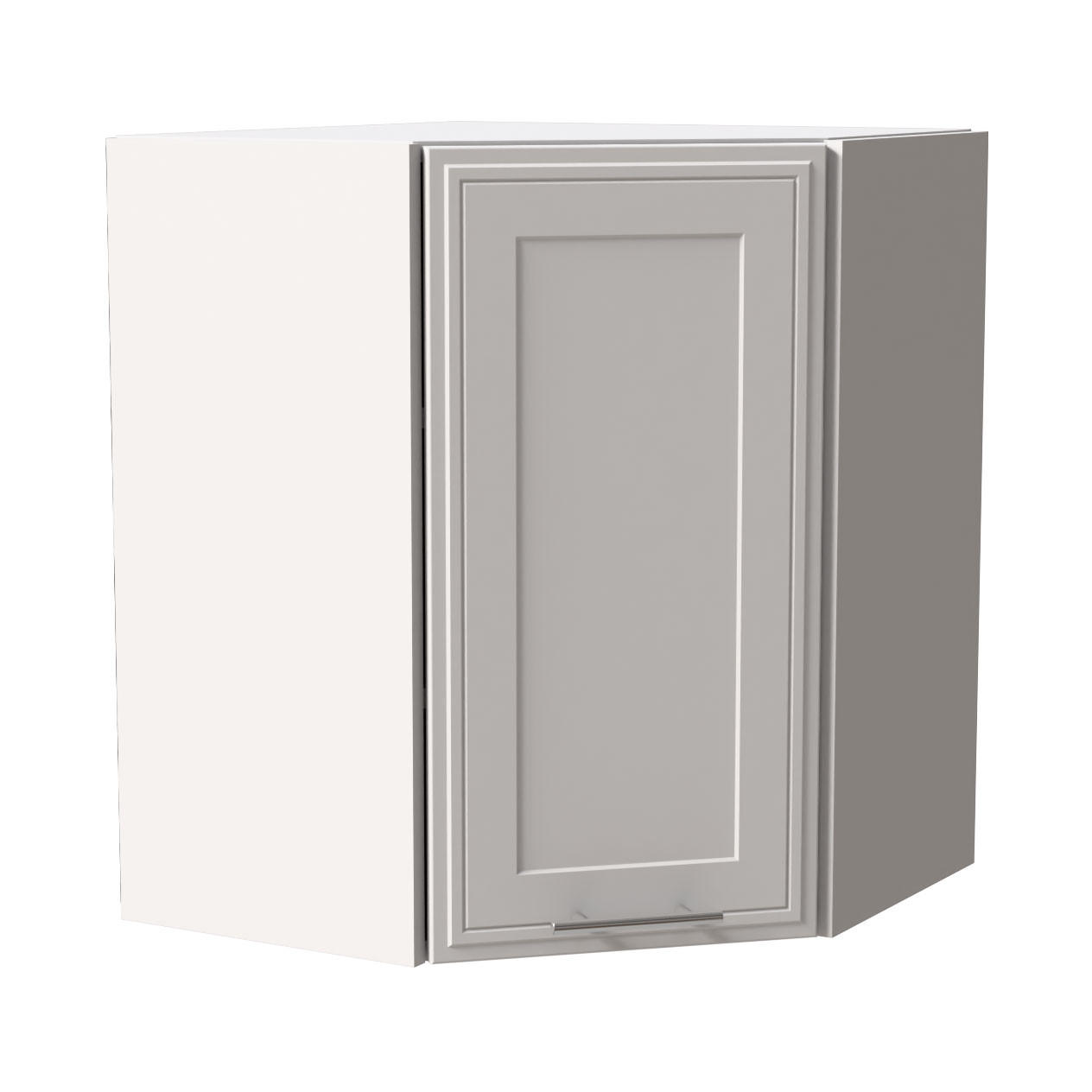 ECKHÄNGESCHRANK Salo W10/60 Weiß Matt / Weiß 60 / 60 / 72cm - Weiß, Holz/Holzwerkstoff (60/72/60cm) - Feldmann-Wohnen