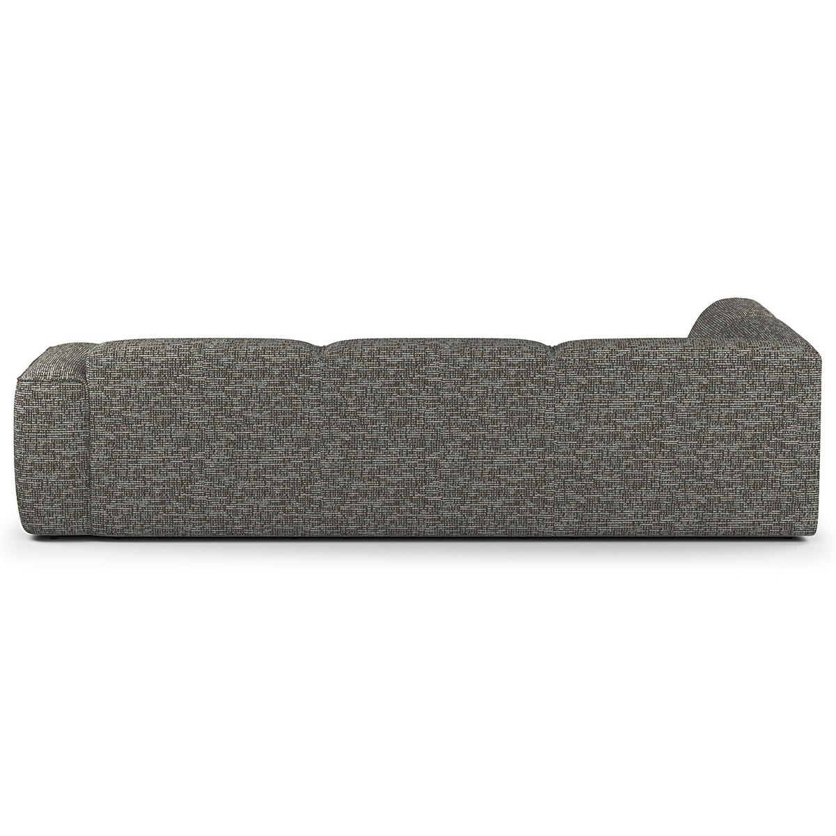 3-SITZER ECKSOFA mit Recamiere - Schwarz/Grau, Kunststoff/Textil (295/231cm) - home24