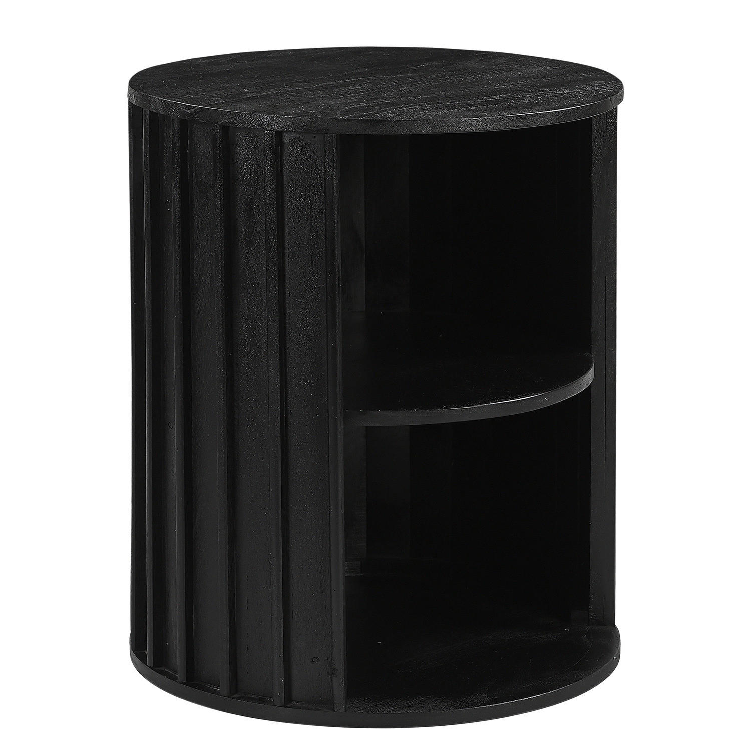 COUCHTISCH - Akazie massiv - Schwarz/Akaziefarben, Holz (50/50/60cm) - home24