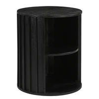 COUCHTISCH - Akazie massiv - Schwarz/Akaziefarben, Holz (50/50/60cm) - home24