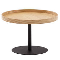 COUCHTISCH rund KYLE Holz Sofatisch - Braun, Holzwerkstoff (61/61/40cm) - tinkaro