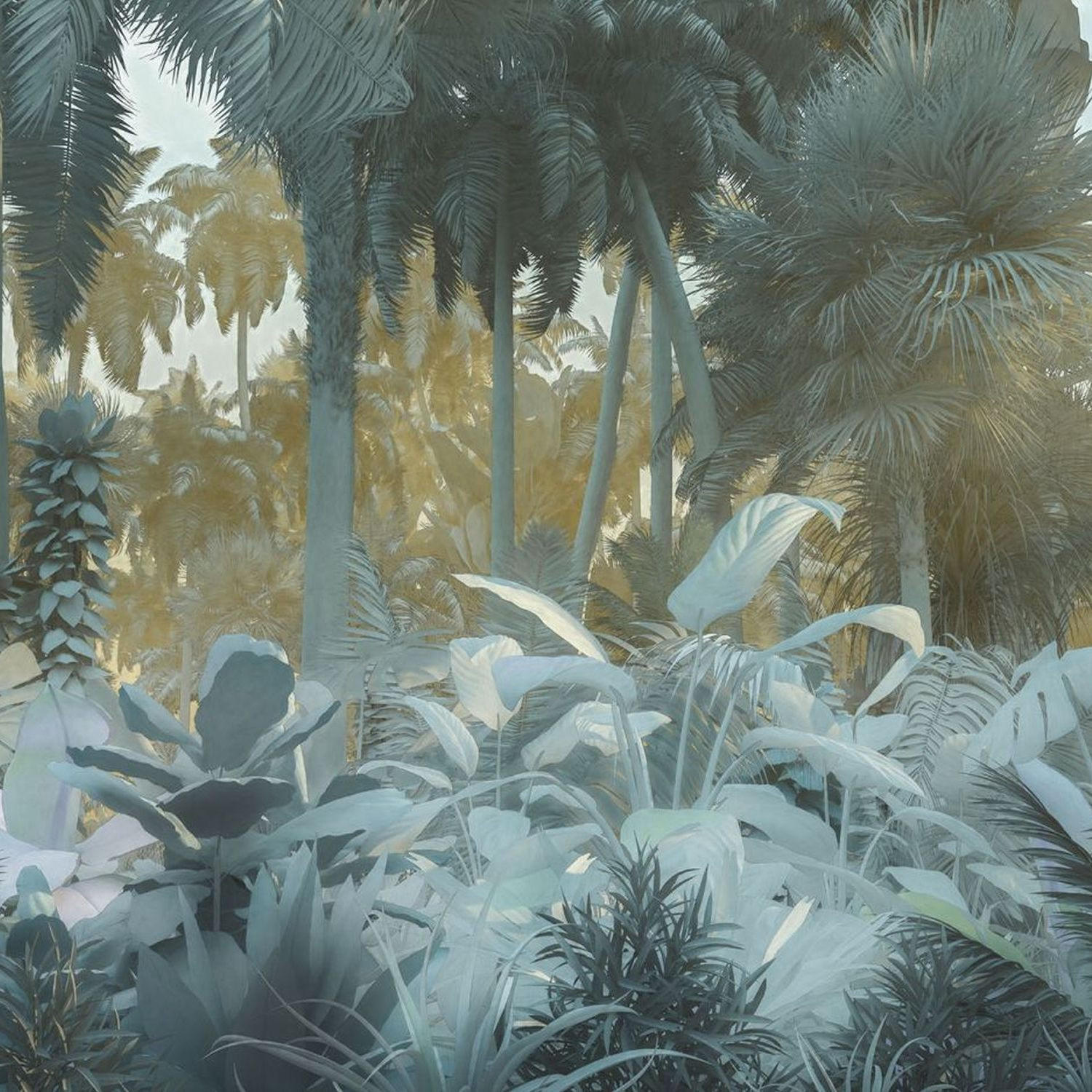 FOTOTAPETE Dschungel 400 x 250 cm - Grau, Papier (400/250cm) - Sanders & Sanders
