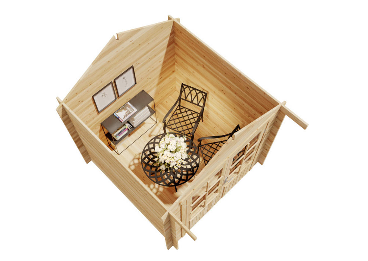 GERÄTEHAUS Holz Palma - Naturfarben, Holz (260/245/261cm) - Alpholz