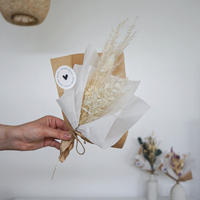 TROCKENBLUMENSTRAUSS Pampasgras Boho Dream Mini - weiß - Weiß, Naturmaterialien (30cm) - Lykke & You
