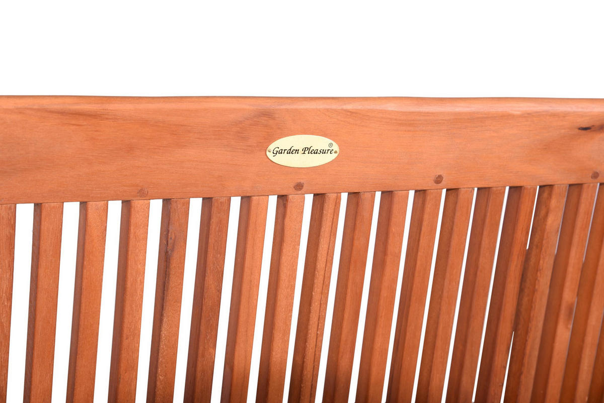 GARTENBANK Tours 2-Sitzer Terrassenbank - Hellbraun, Holz (127/90/60.6cm) - DELUKE