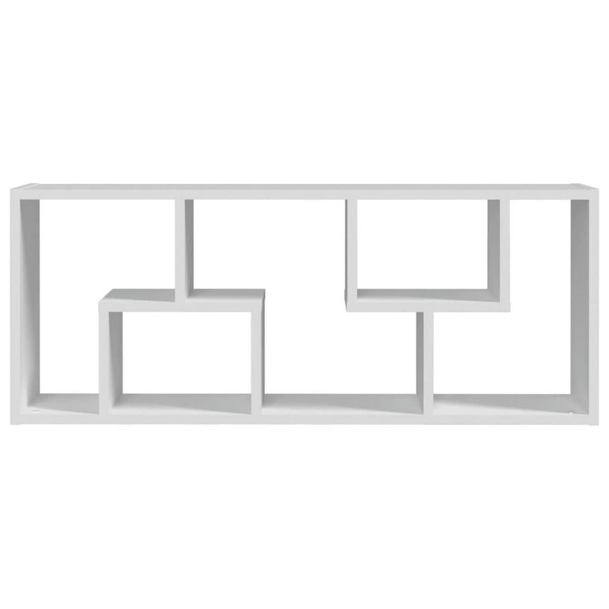 WANDREGAL mit Reichlich Stauraum 36/16/90 cm aus Holzwerkstoff Weiß - Weiß, Holz (36/90/16cm) - vidaXL