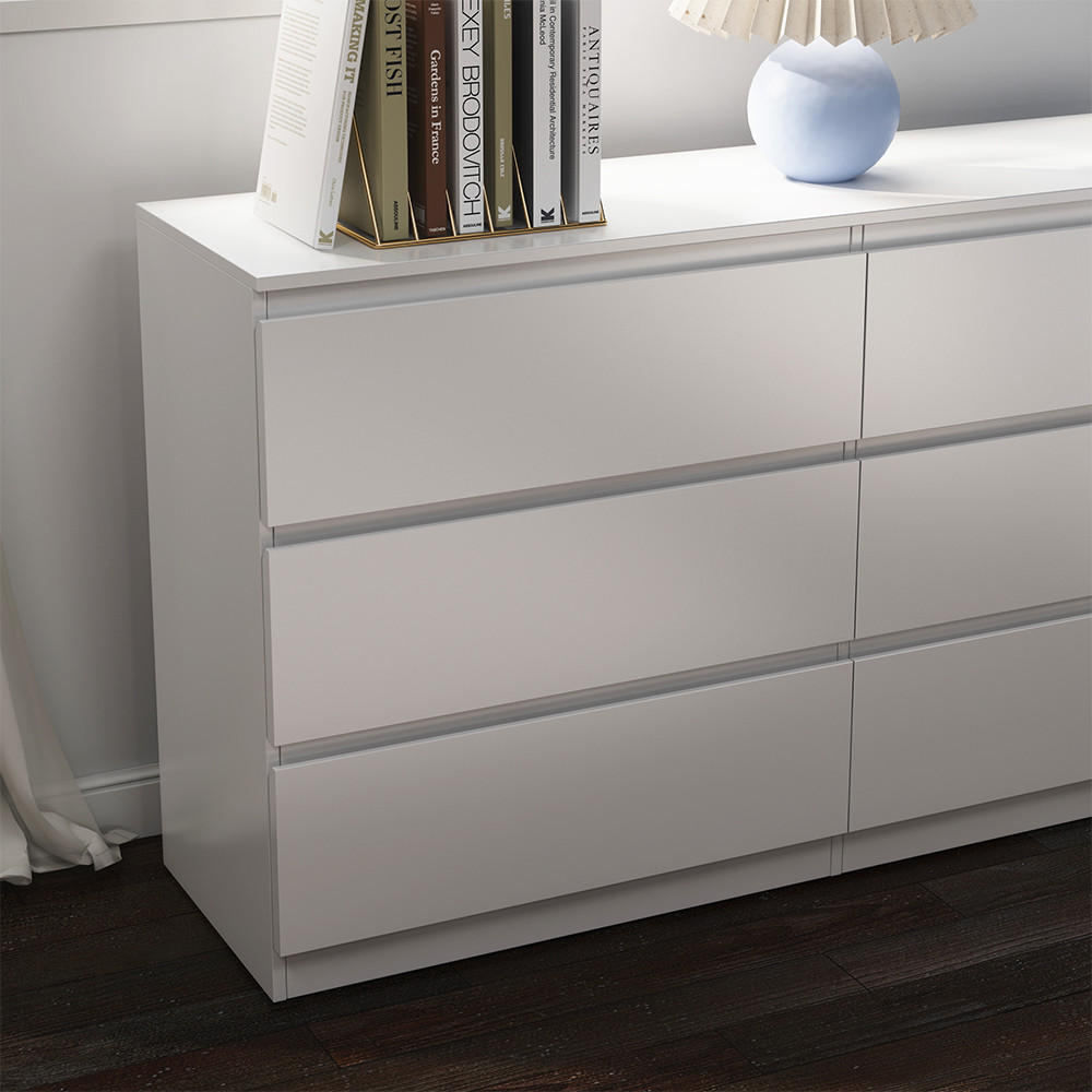 KOMMODE Calisto Weiß 138 x 78.5 cm - Weiß, Holzwerkstoff (39/78.5/138cm) - Vicco