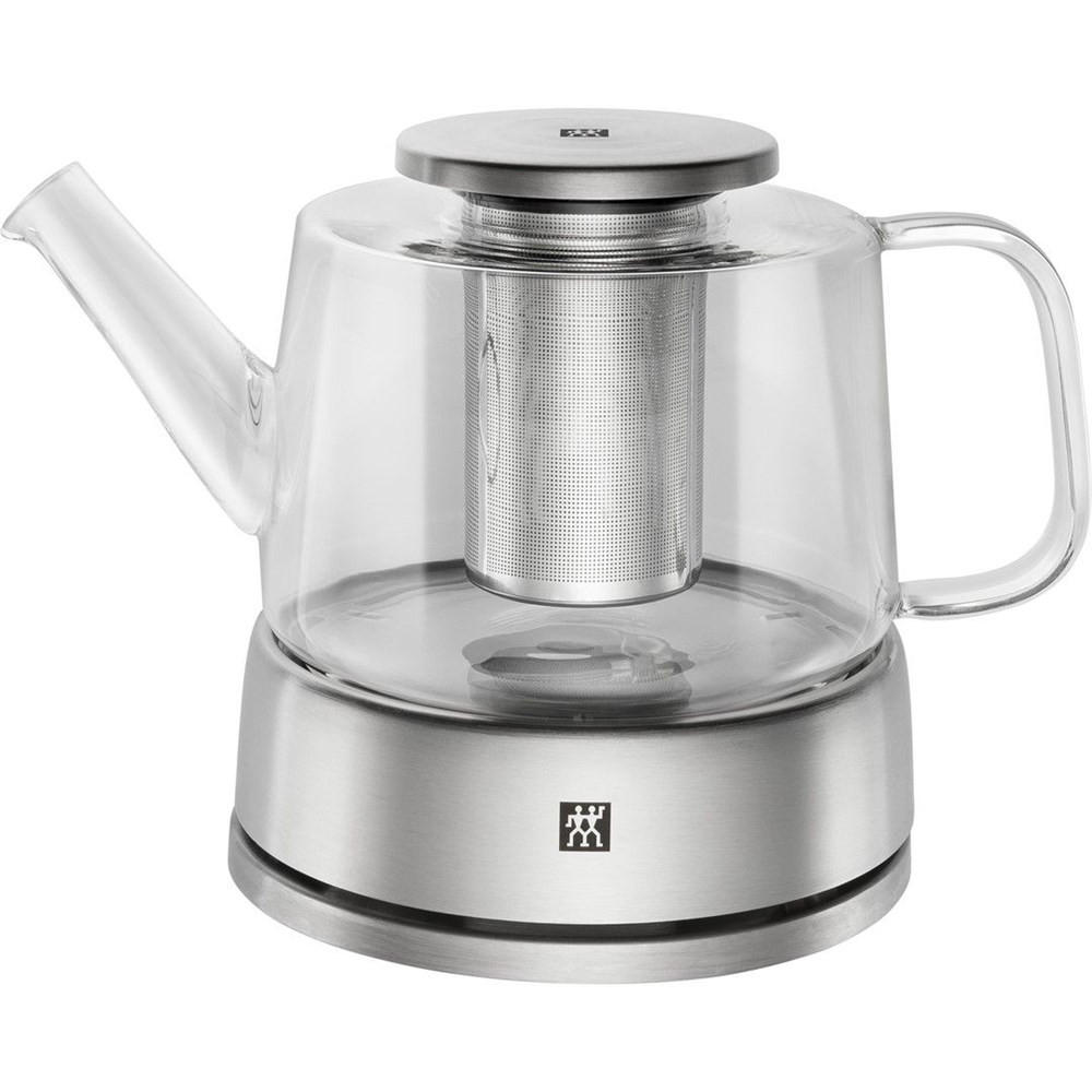 TEEKANNE Silber 21/16/24 cm 395001420 - Silberfarben, Glas (0.8L) - Zwilling