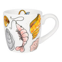 CAPPUCCINO-BECHER Fruits de Mer in Bunt - 500 ml - Multicolor, Keramik (0.5L) - Blond Amsterdam