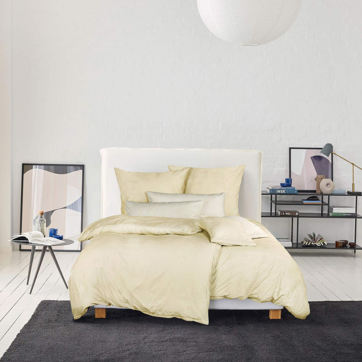 RENFORCE BETTWÄSCHE HARP 2er Set - Beige, Textil (135/200cm) - Esprit