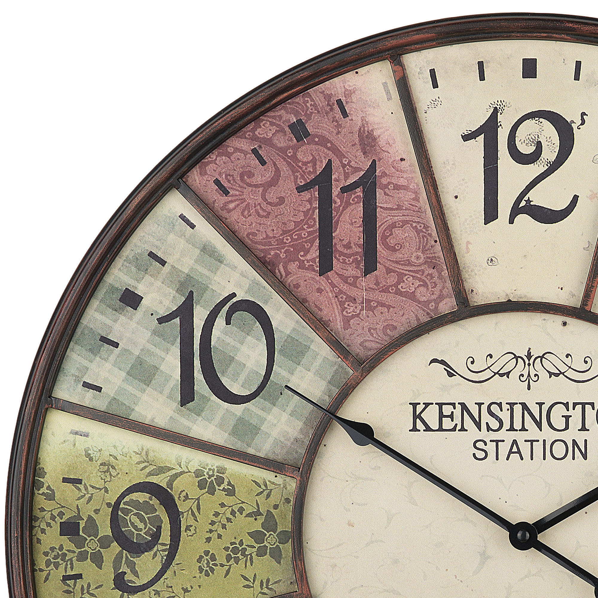 WANDUHR Metall bunt Boswil - Multicolor, Metall (59/59/4cm) - Beliani