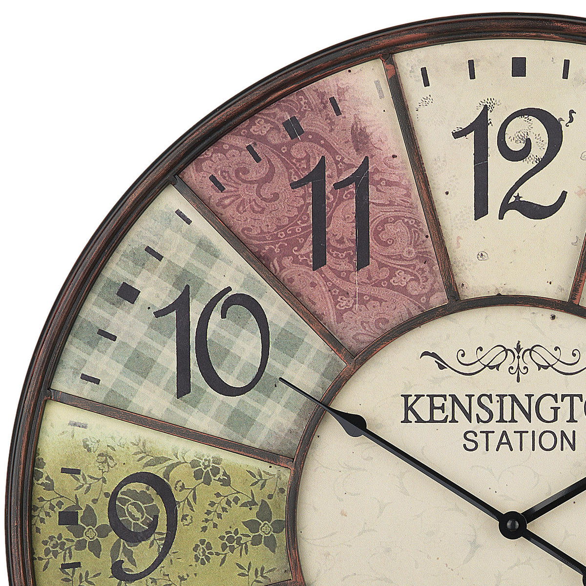 WANDUHR Metall bunt Boswil - Multicolor, Metall (59/59/4cm) - Beliani