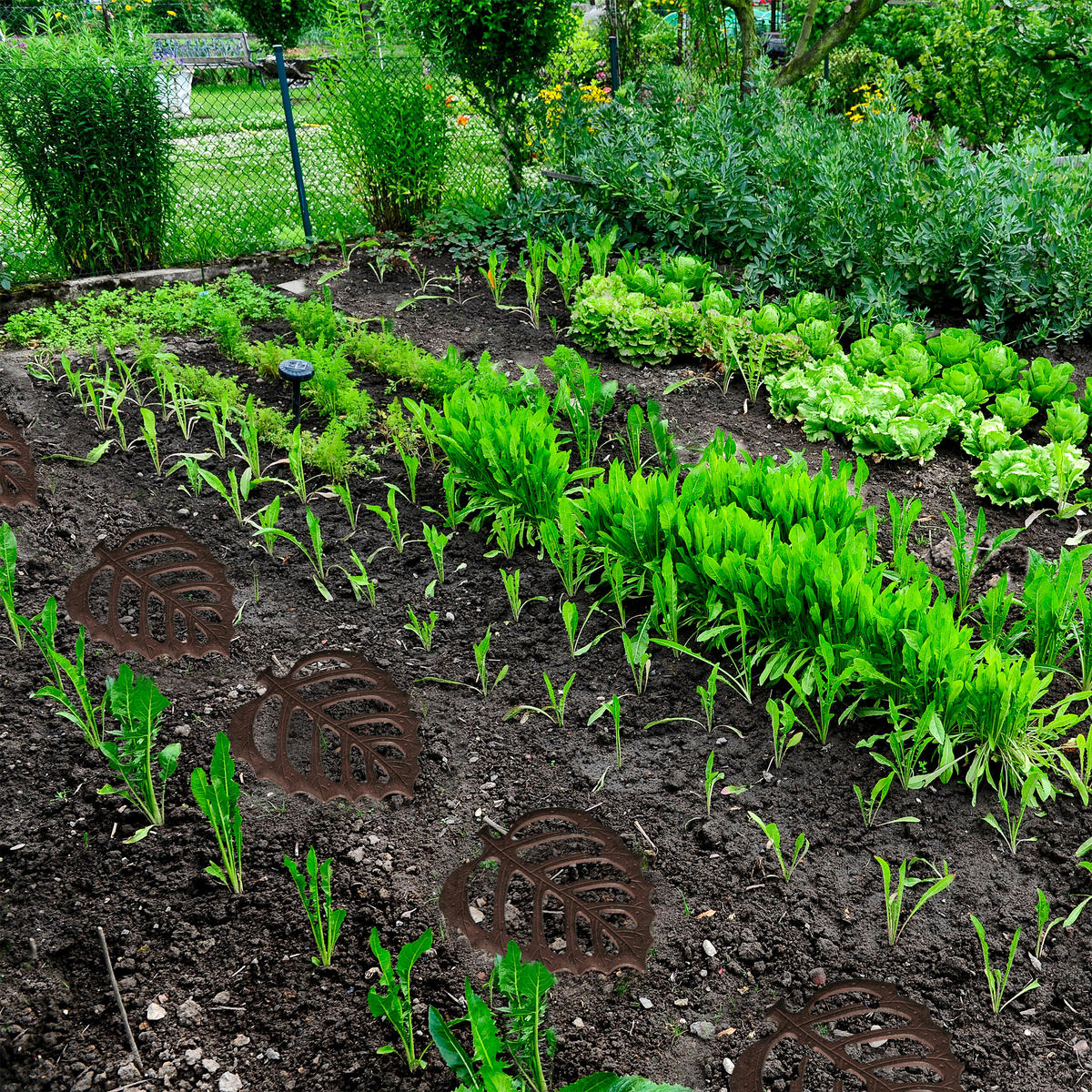 TRITTSTEIN - Braun, Metall (26/0.5/32cm) - Relaxdays