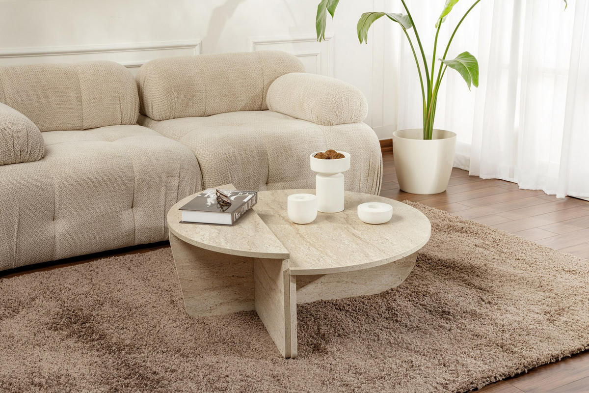 COUCHTISCH orion beige - Beige, Holz (90/60/30cm) - Habitat Garten