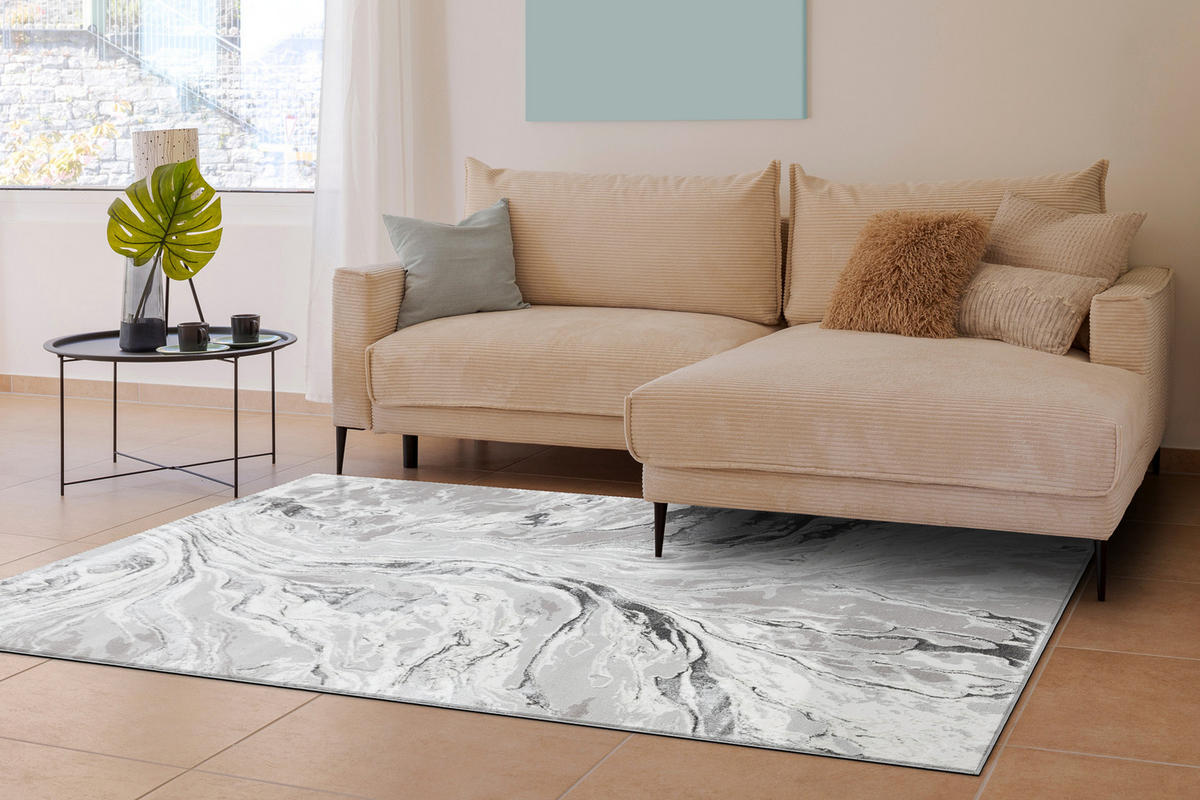 TEPPICH Bliss 120/170 cm - Grau, Textil (120/170cm) - rugsX