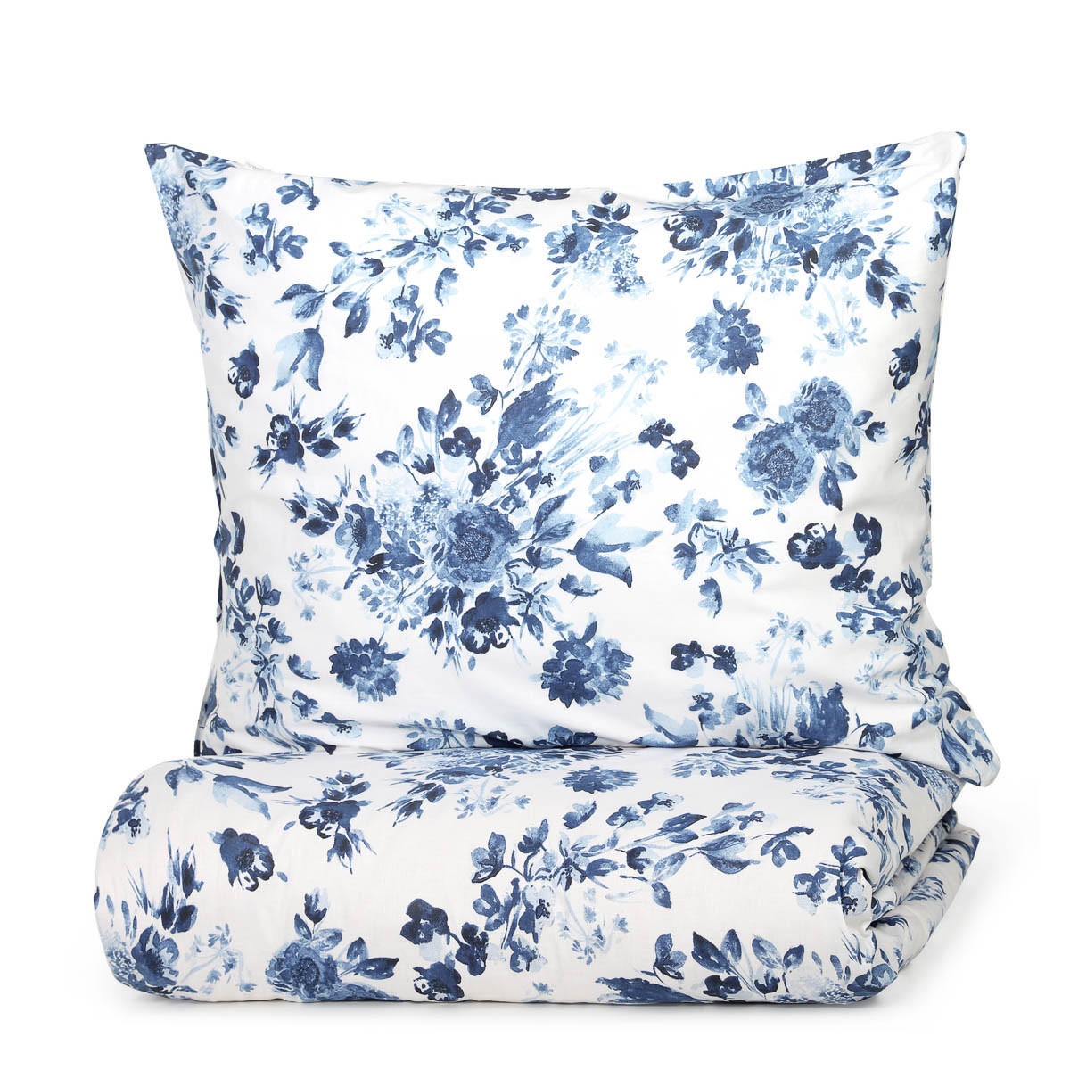 BETTWÄSCHE Sorli Baumwolle blau 160/200 cm - Blau, Textil (160/200cm) - Homla