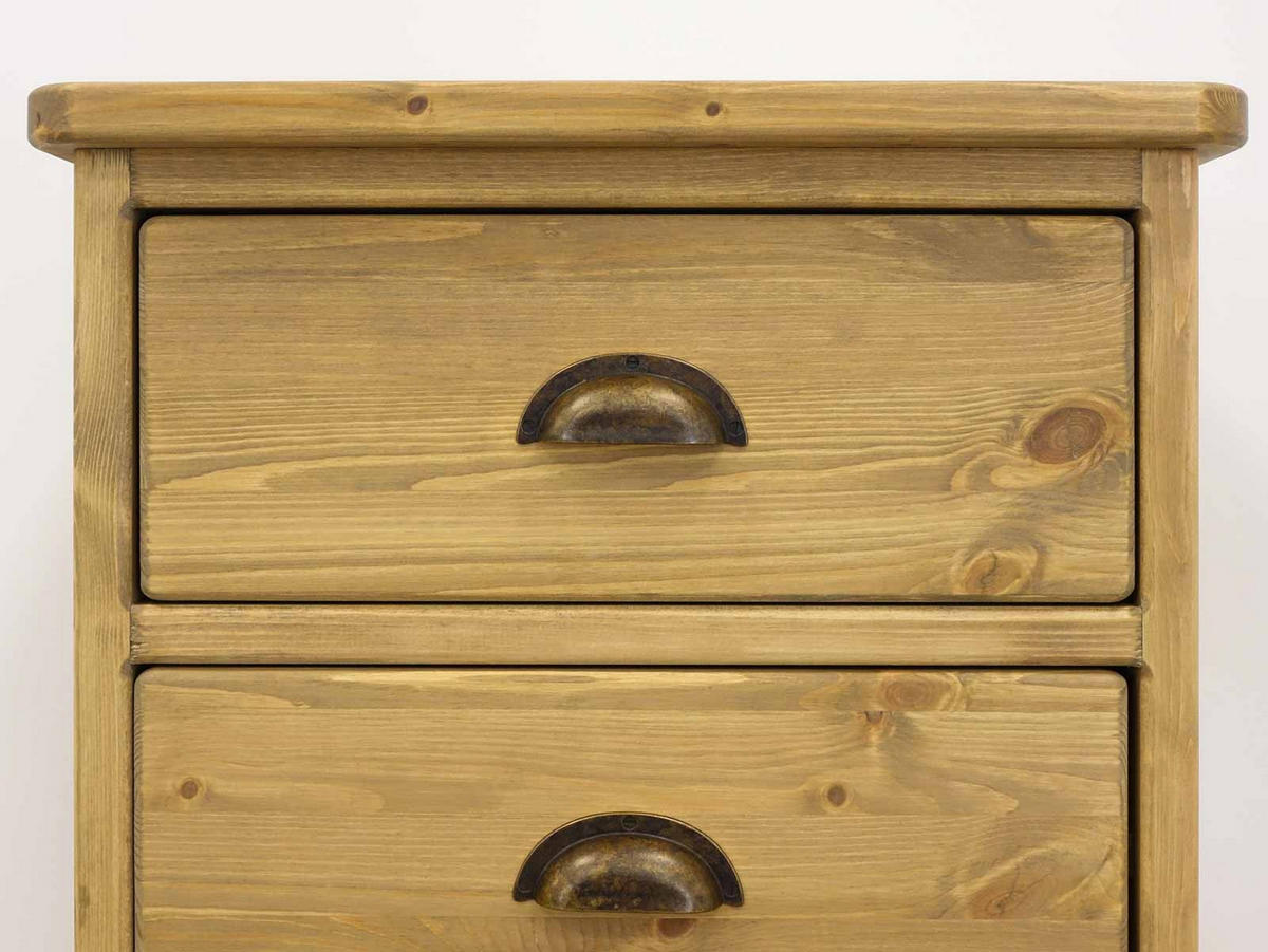 NACHTTISCH aus Massivholz Dakota - Hellbraun, Holz (50/69/40cm) - Seart